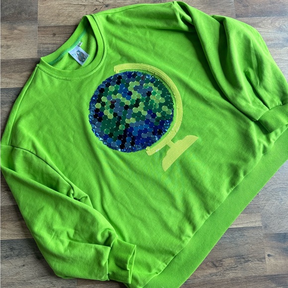 Mirror disco queen of sparkles QOS sweatshirt - Picture 2 of 4